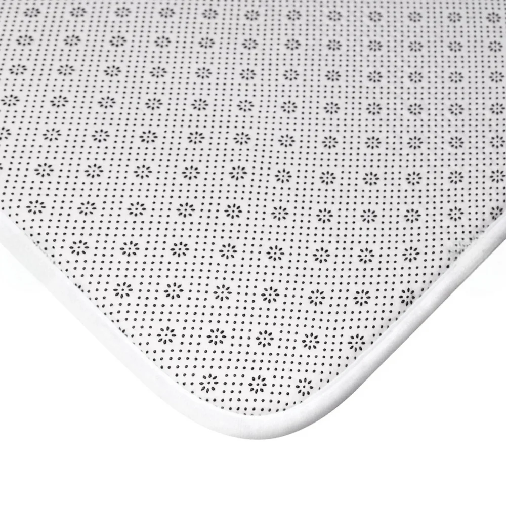 Fabric Shower Curtain/Mat 2-PC Set NEW!! Bathroom Chic/Style/ Royal White